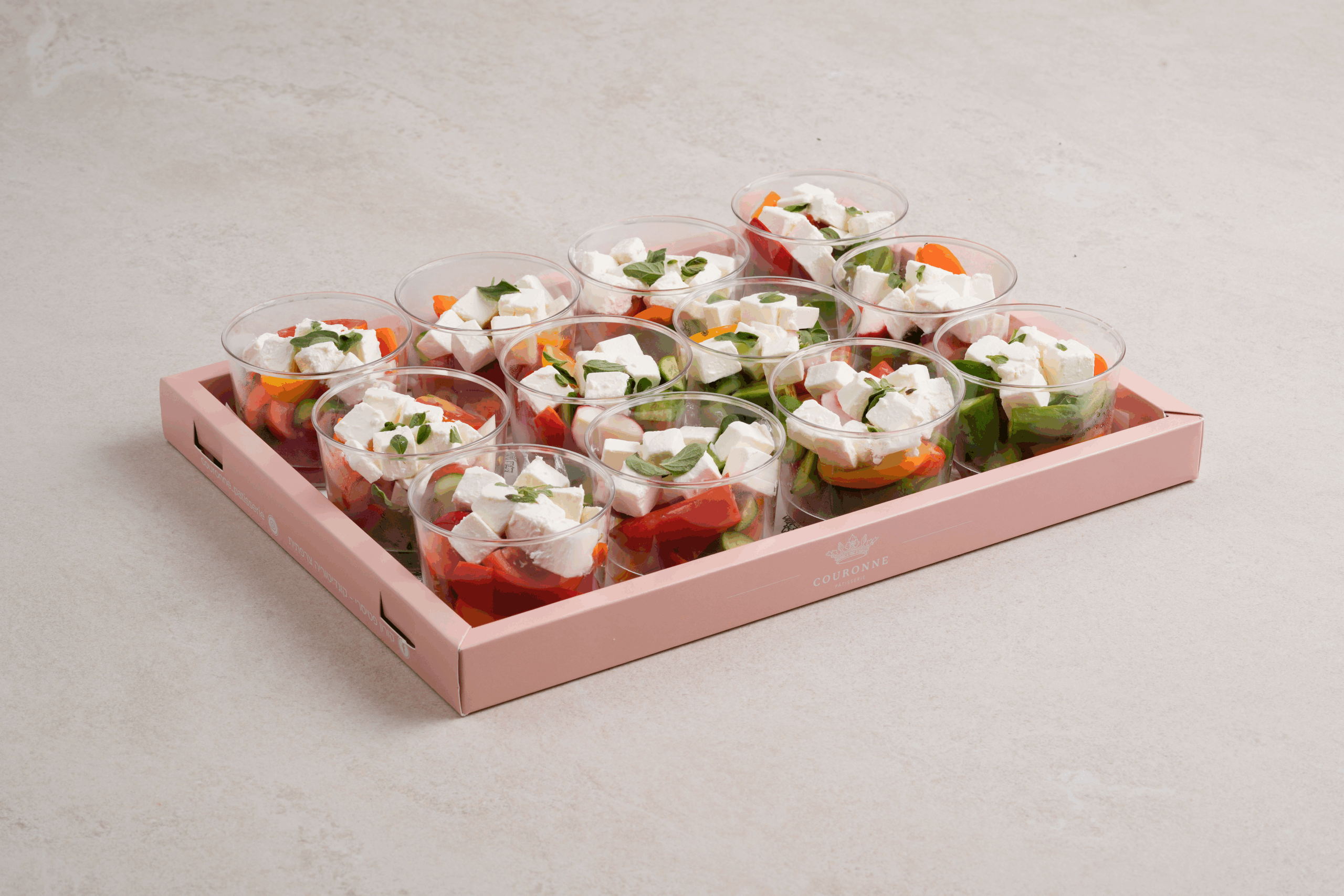 סלט שוק בכוסות