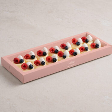 חצי מגש מיני עוגת גבינה אפויה